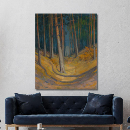 Foresta 4 Ľudovít Čordák lco19 quadro stampato su tela
