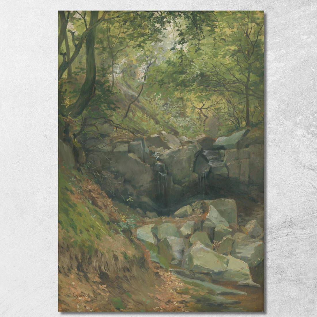 Ruscello Nella Foresta Ľudovít Čordák lco22 quadro stampato su tela Ruscello Nella Foresta Ľudovít Čordák lco22 quadro stampato su tela