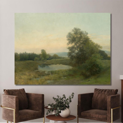 Paesaggio Con Una Palude Ľudovít Čordák lco39 quadro stampato su tela