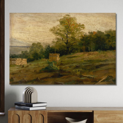 Paesaggio Con Cataste Di Legna Ľudovít Čordák lco40 quadro stampato su tela