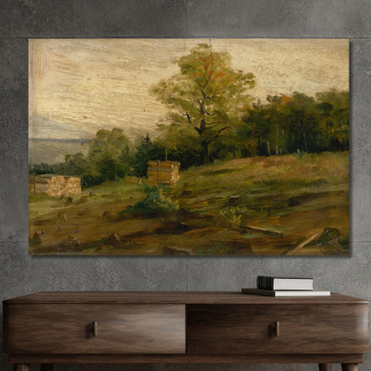 Paesaggio Con Cataste Di Legna Ľudovít Čordák lco40 quadro stampato su tela