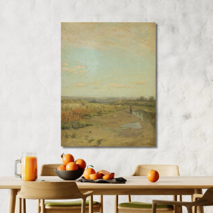 Piccola Pastorella Ľudovít Čordák lco45 quadro stampato su tela