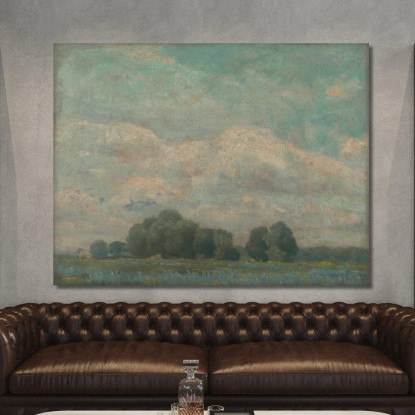 Prato Con Alberi Cespugliosi Ľudovít Čordák lco48 quadro stampato su tela