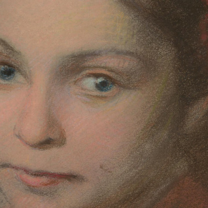 Ritratto Della Figlia Dell'Artista Georgina Ľudovít Čordák lco56 quadro stampato su tela