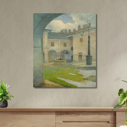 Il Cortile Del Maniero Rinascimentale Di Strážky Ľudovít Čordák lco80 quadro stampato su tela