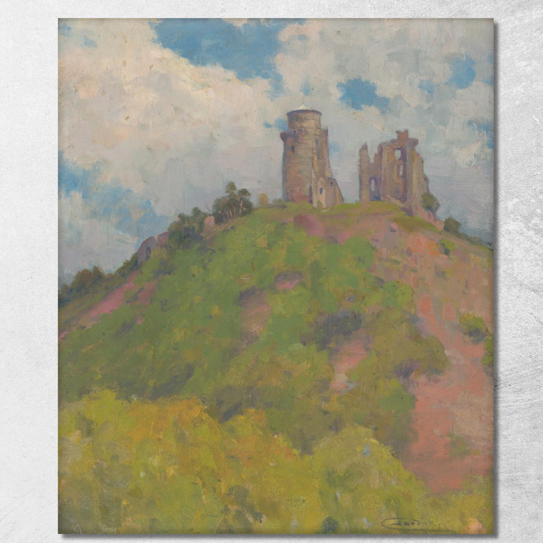 Le Rovine Del Castello Di Slanec Ľudovít Čordák lco81 quadro stampato su tela Le Rovine Del Castello Di Slanec Ľudovít Čordák lco81 quadro stampato su tela