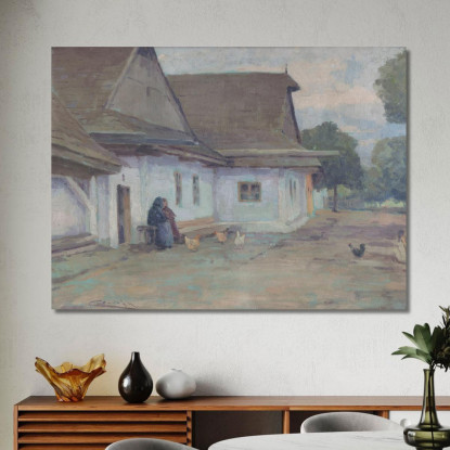 Sedici (Sestnástka) Ľudovít Čordák lco110 quadro stampato su tela