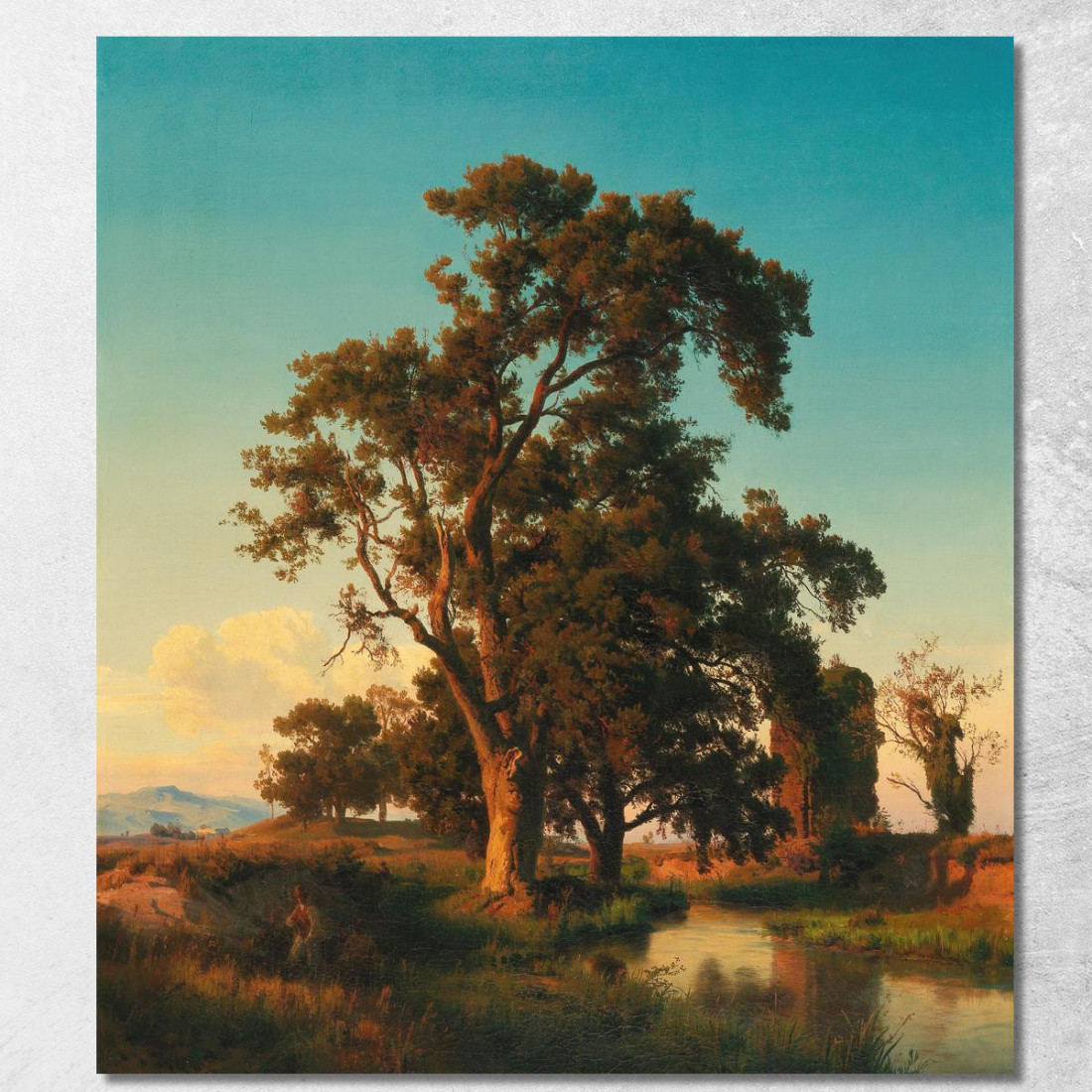 Un Maestoso Albero Nella Luce Della Sera Oswald Achenbach oac1 quadro stampato su tela Un Maestoso Albero Nella Luce Della Sera Oswald Achenbach oac1 quadro stampato su tela