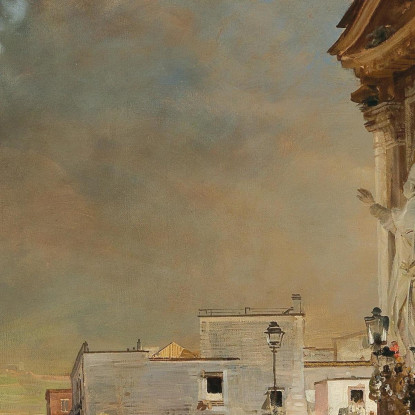 Eruzione Del Vesuvio Oswald Achenbach oac10 quadro stampato su tela