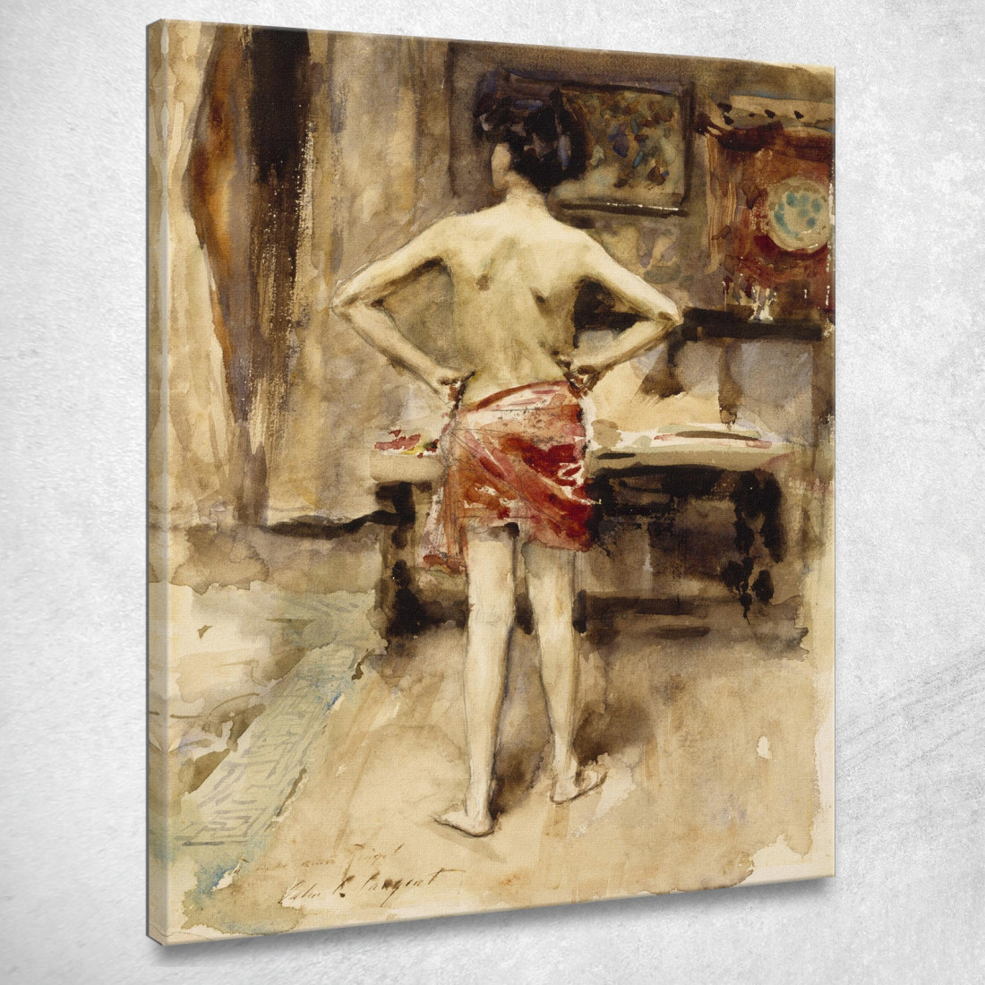 Il Modello John Singer Sargent jss317 quadro stampato su tela Il Modello John Singer Sargent jss317 quadro stampato su tela