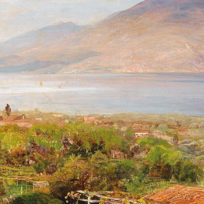 Osteria Vicino Napoli Oswald Achenbach oac27 quadro stampato su tela
