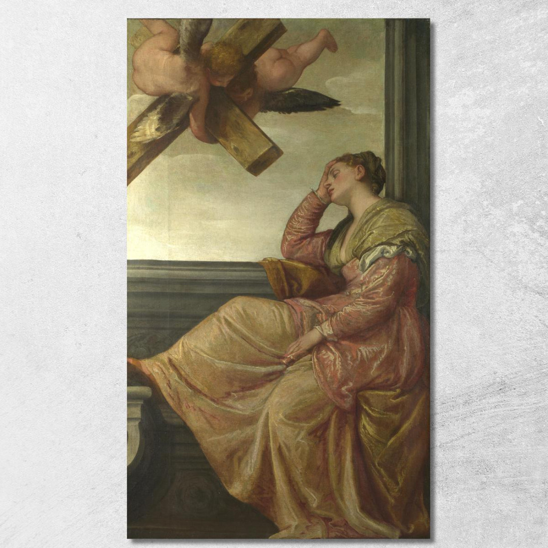 Visione Di Sant'Elena Paolo Veronese pvr1 quadro stampato su tela Visione Di Sant'Elena Paolo Veronese pvr1 quadro stampato su tela
