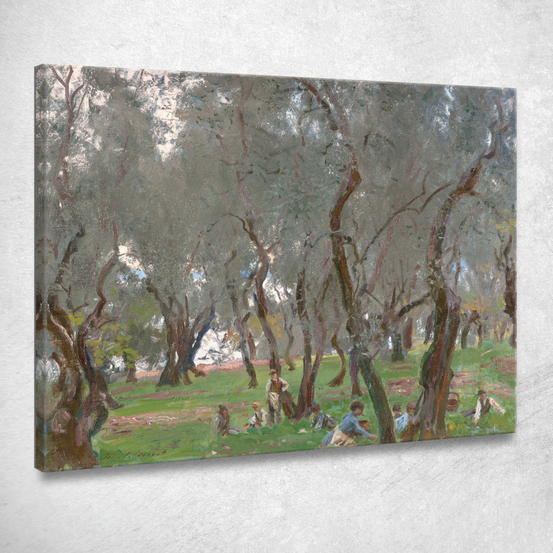 L'Uliveto John Singer Sargent jss319 quadro stampato su tela L'Uliveto John Singer Sargent jss319 quadro stampato su tela