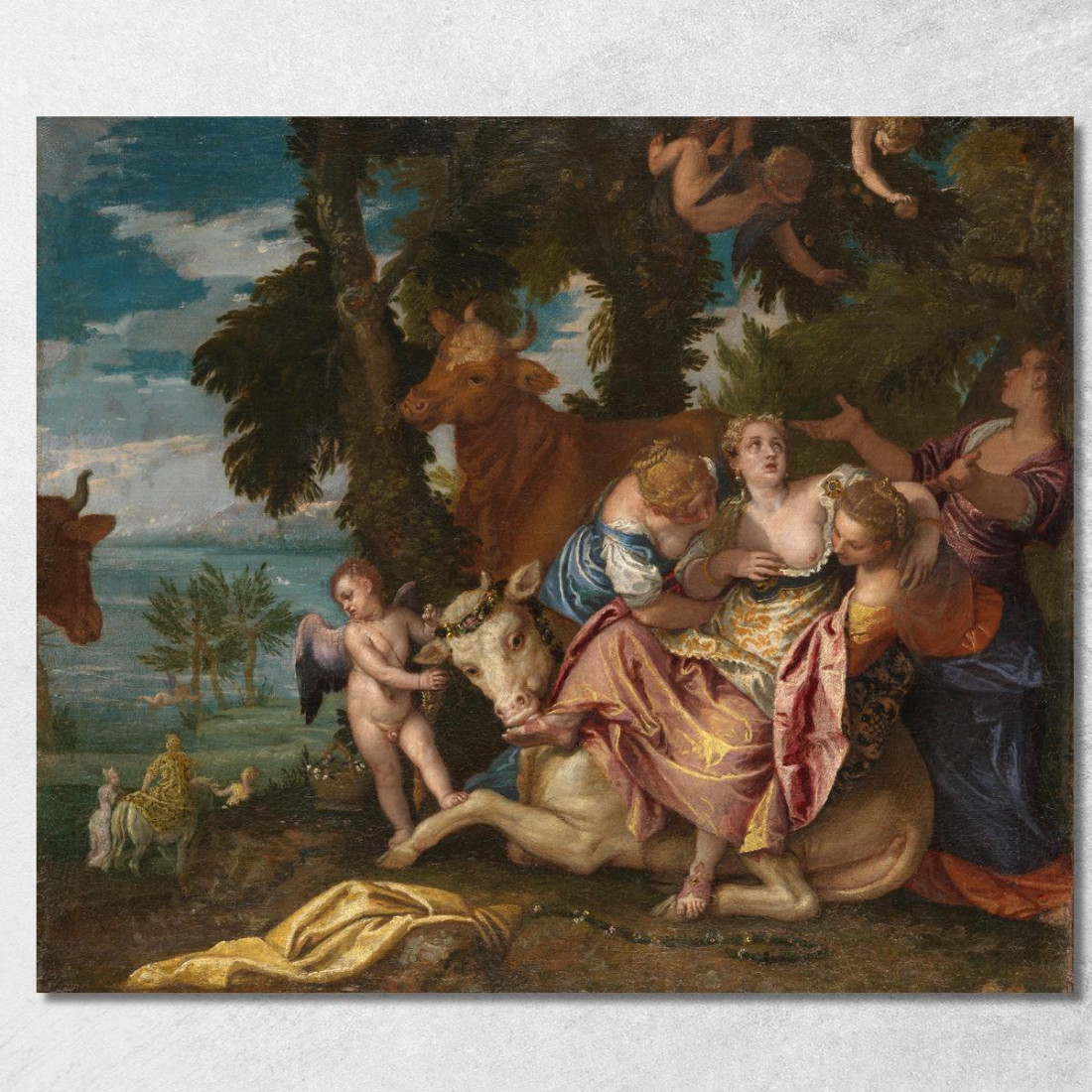 Il Ratto Di Europa Paolo Veronese pvr4 quadro stampato su tela Il Ratto Di Europa Paolo Veronese pvr4 quadro stampato su tela