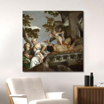 Scorn Paolo Veronese canvas print