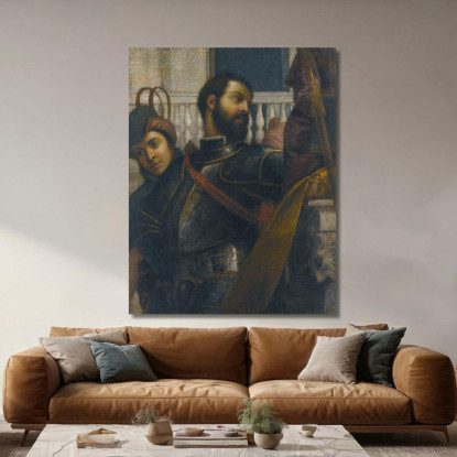 Un Cavaliere E Il Suo Paggio Paolo Veronese pvr13 quadro stampato su tela