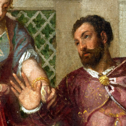 L'Imperatore Augusto E La Sibilla Paolo Veronese pvr15 quadro stampato su tela