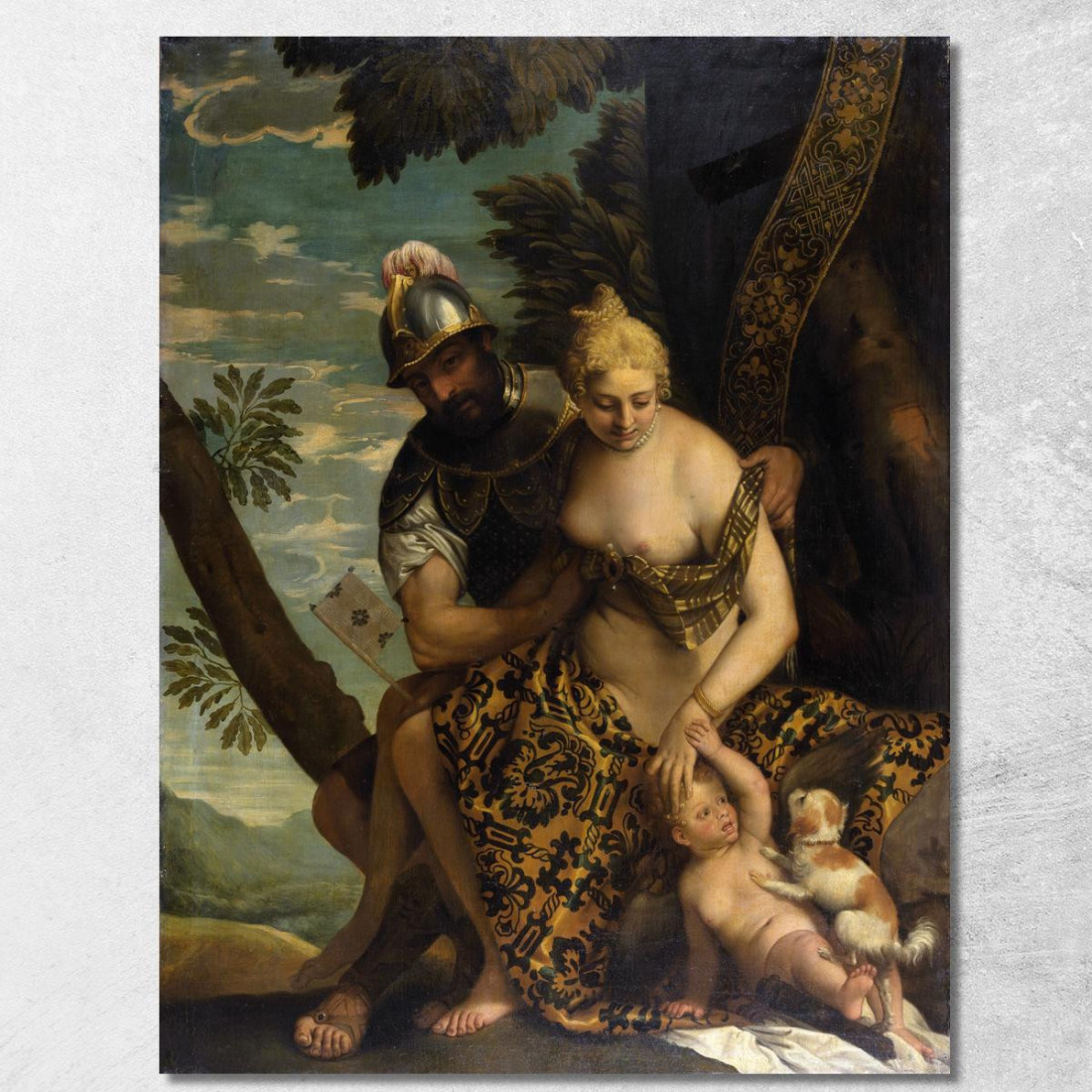 Marte E Venere Paolo Veronese pvr21 quadro stampato su tela Marte E Venere Paolo Veronese pvr21 quadro stampato su tela