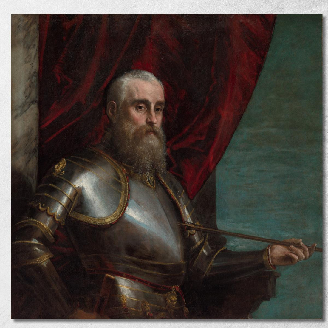 Ritratto Di Agostino Barbarigo Paolo Veronese pvr25 quadro stampato su tela Ritratto Di Agostino Barbarigo Paolo Veronese pvr25 quadro stampato su tela