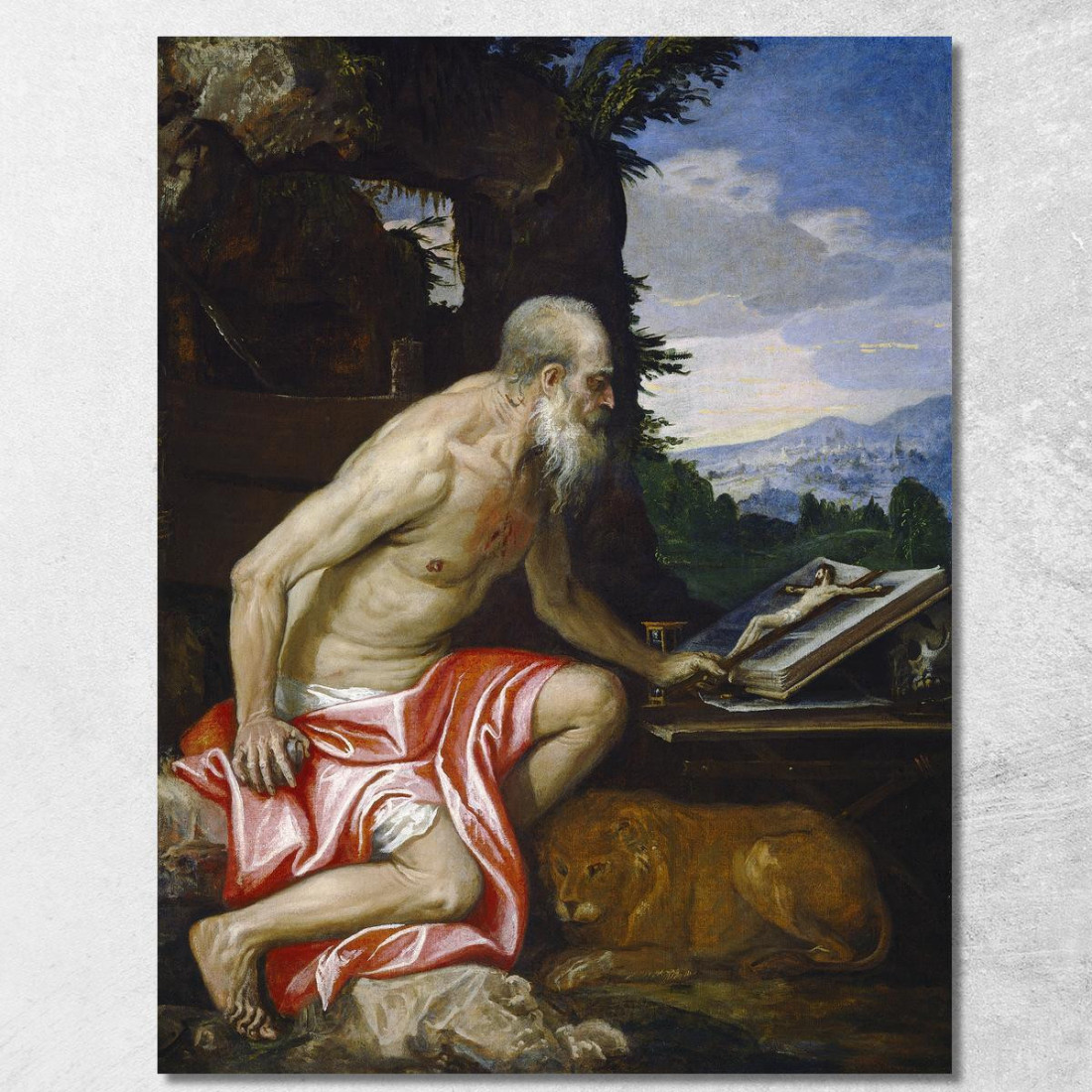 San Girolamo Nel Deserto Paolo Veronese pvr31 quadro stampato su tela San Girolamo Nel Deserto Paolo Veronese pvr31 quadro stampato su tela