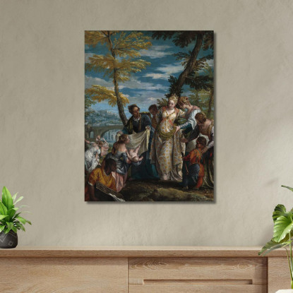 Il Ritrovamento Di Mosè Paolo Veronese pvr38 quadro stampato su tela