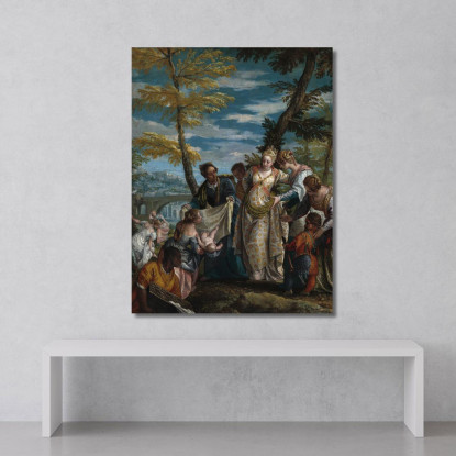 Il Ritrovamento Di Mosè Paolo Veronese pvr38 quadro stampato su tela