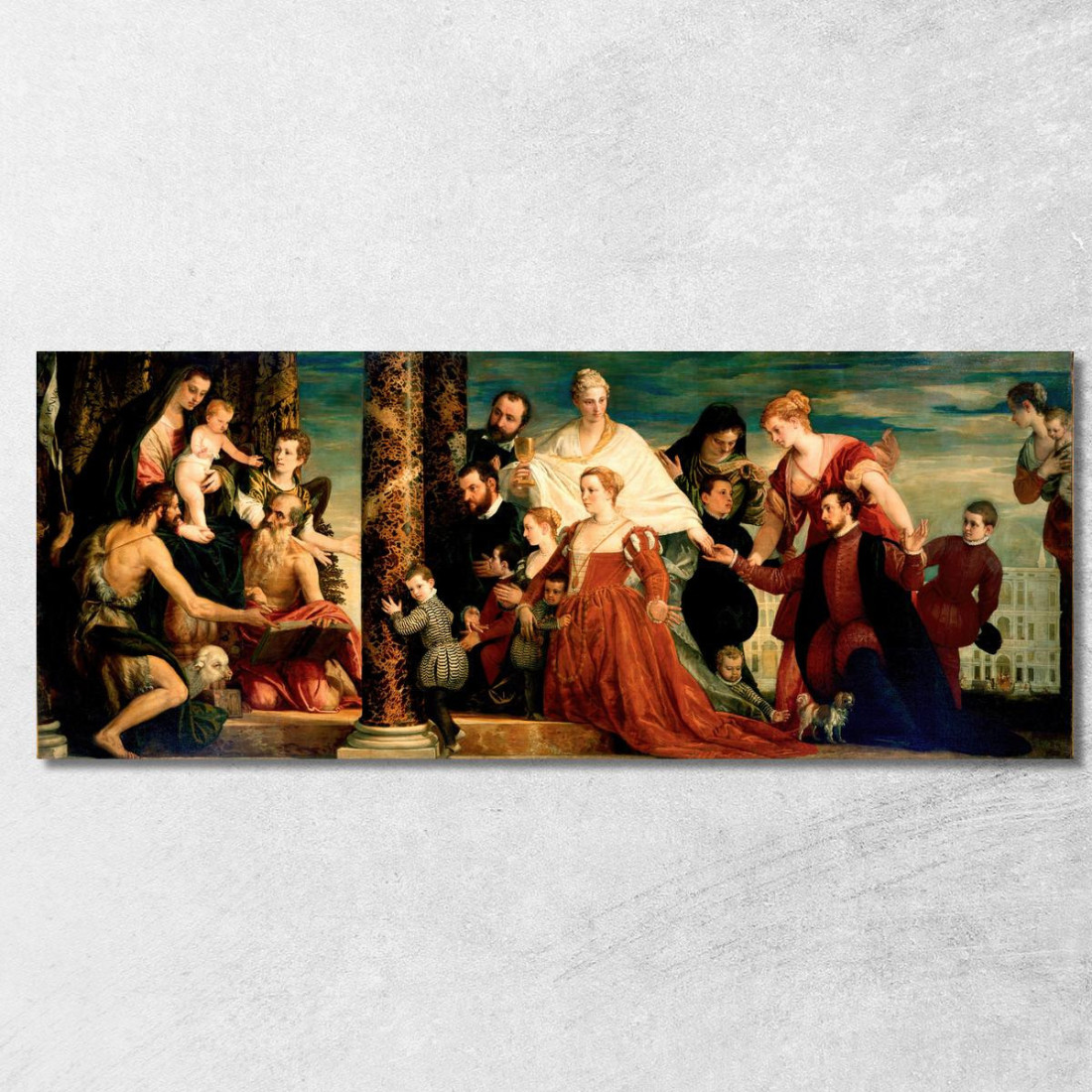 La Madonna Della Famiglia Cuccina Paolo Veronese pvr39 quadro stampato su tela La Madonna Della Famiglia Cuccina Paolo Veronese pvr39 quadro stampato su tela