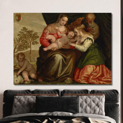 Le Nozze Mistiche Di Santa Caterina Paolo Veronese pvr43 quadro stampato su tela