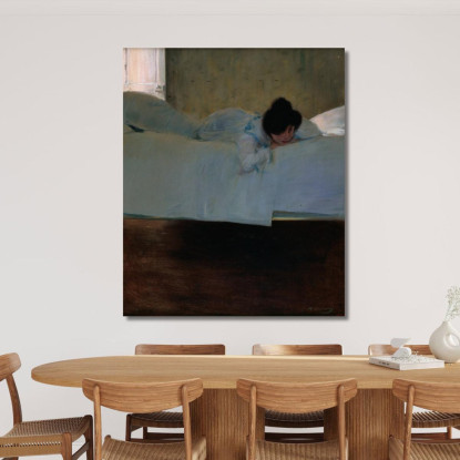 Pigrizia Ramón Casas rcs19 quadro stampato su tela