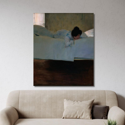 Pigrizia Ramón Casas rcs19 quadro stampato su tela