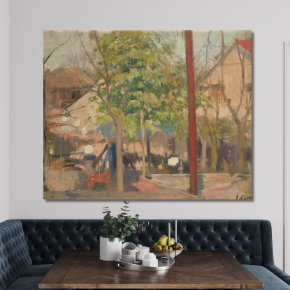 Moulin De La Galette Ramón Casas rcs23 quadro stampato su tela