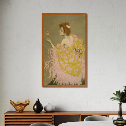 Bozzetto Originale Per Il Poster "Sifilis" Ramón Casas rcs26 quadro stampato su tela