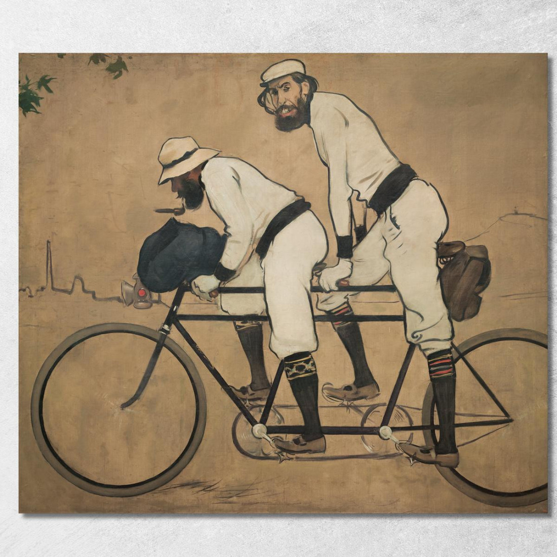 Ramón Casas E Pere Romeu Su Un Tandem Ramón Casas rcs33 quadro stampato su tela Ramón Casas E Pere Romeu Su Un Tandem Ramón Casas rcs33 quadro stampato su tela