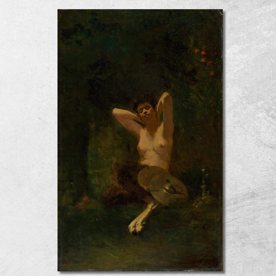 Fauno Thomas Wilmer Dewing twd4 quadro stampato su tela Fauno Thomas Wilmer Dewing twd4 quadro stampato su tela