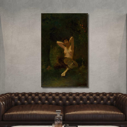 Fauno Thomas Wilmer Dewing twd4 quadro stampato su tela