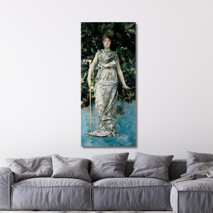 Imene Thomas Wilmer Dewing twd8 quadro stampato su tela