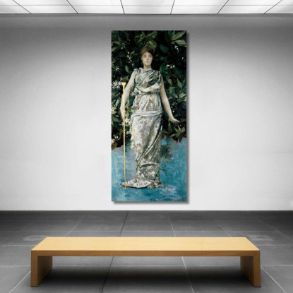Imene Thomas Wilmer Dewing twd8 quadro stampato su tela