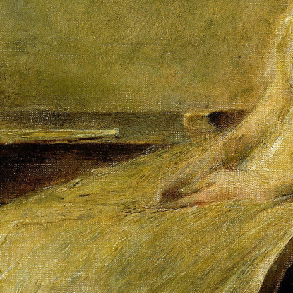 Donna In Bianco N. 2 Thomas Wilmer Dewing twd13 quadro stampato su tela