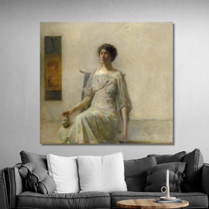 Donna Con Una Maschera Thomas Wilmer Dewing twd16 quadro stampato su tela