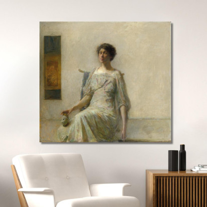 Donna Con Una Maschera Thomas Wilmer Dewing twd16 quadro stampato su tela