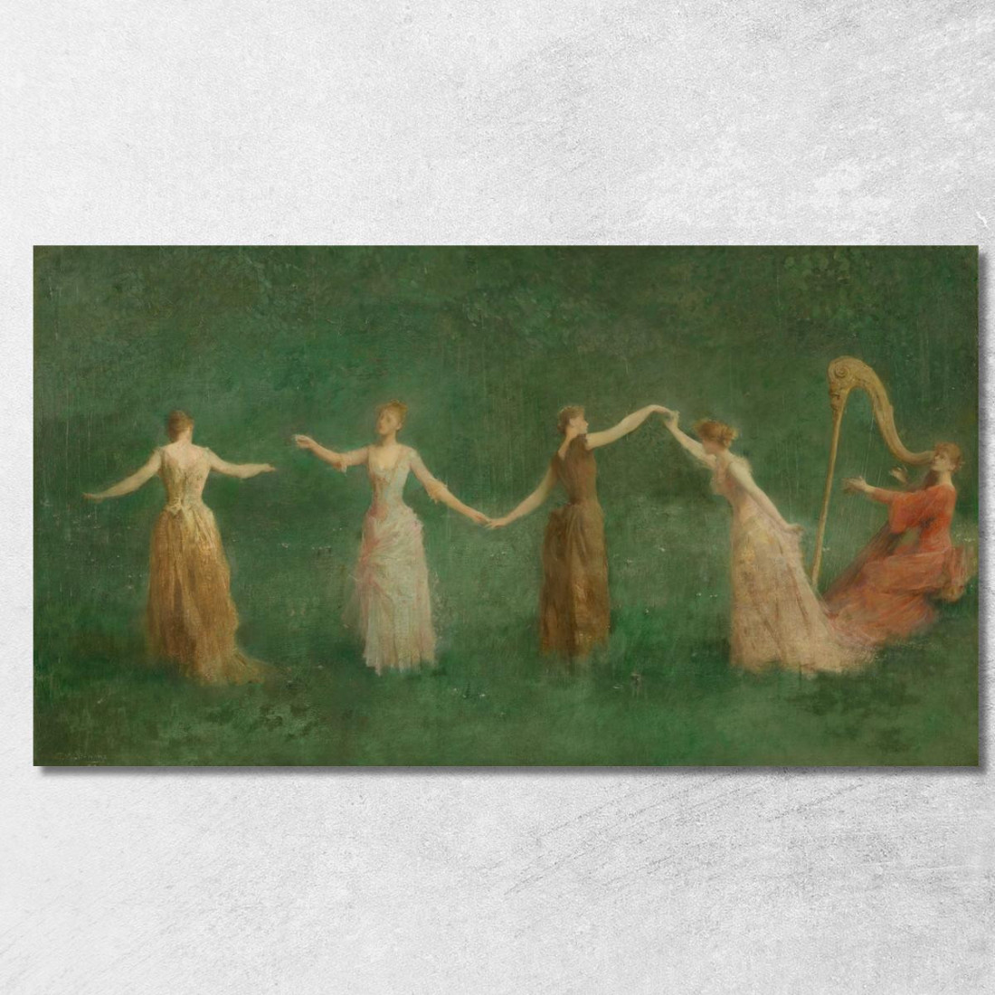 Estate Thomas Wilmer Dewing twd26 quadro stampato su tela Estate Thomas Wilmer Dewing twd26 quadro stampato su tela