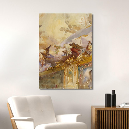 Soffitto Tiepolo Milano John Singer Sargent jss335 quadro stampato su tela