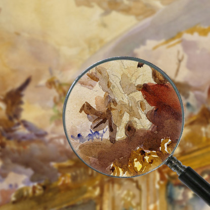 Soffitto Tiepolo Milano John Singer Sargent jss335 quadro stampato su tela