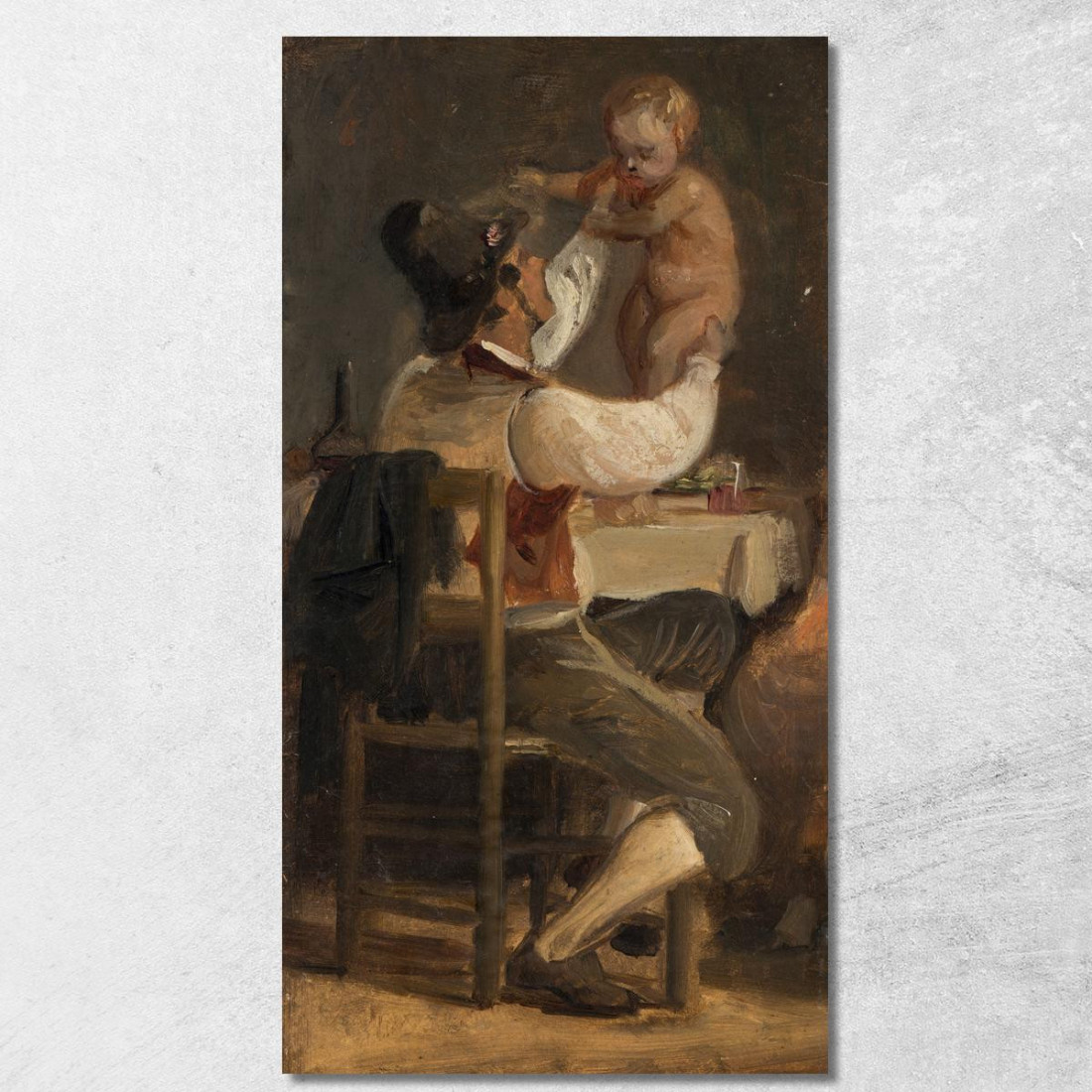 L'Amore Paterno Wilhelm Marstrand wmr26 quadro stampato su tela L'Amore Paterno Wilhelm Marstrand wmr26 quadro stampato su tela