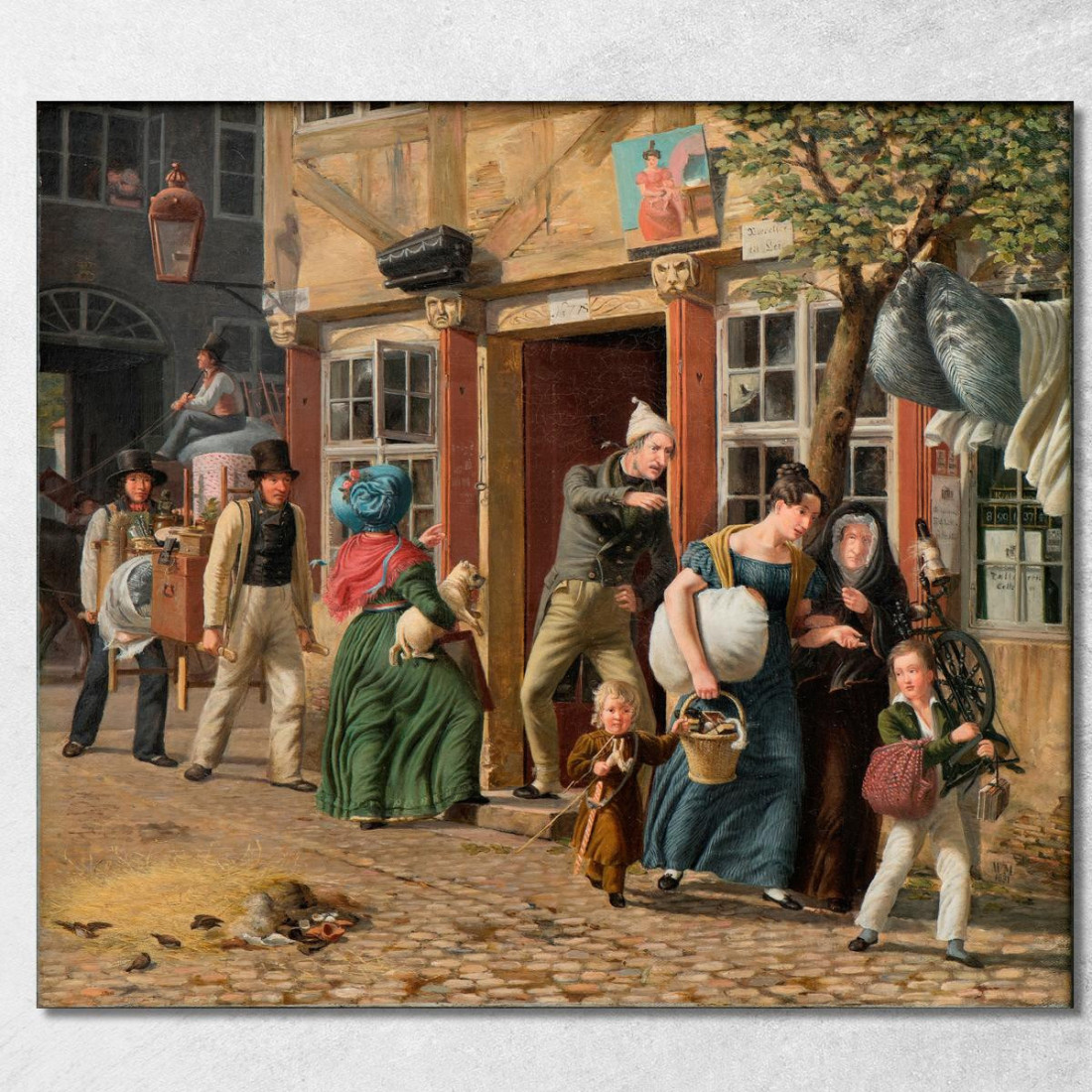 Scena Del Giorno Del Trasloco Wilhelm Marstrand wmr42 quadro stampato su tela Scena Del Giorno Del Trasloco Wilhelm Marstrand wmr42 quadro stampato su tela