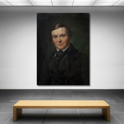 L'Architetto Gottlieb Bindesbøll Wilhelm Marstrand wmr64 quadro stampato su tela