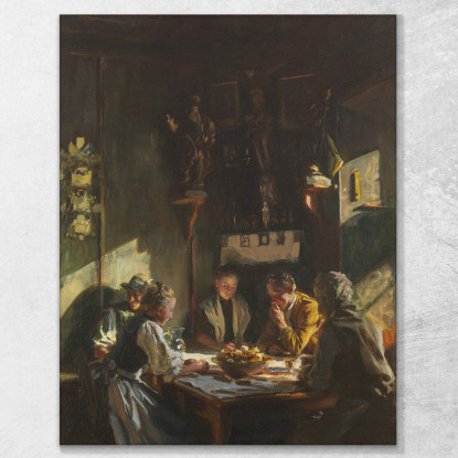Interno Tirolese John Singer Sargent jss349 quadro stampato su tela