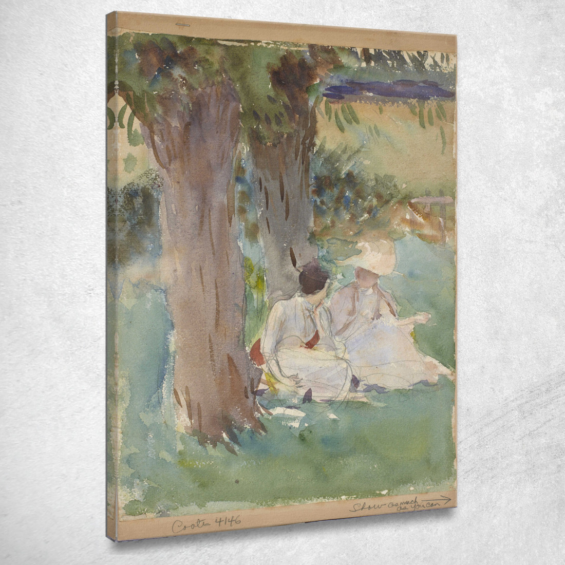 Sotto I Salici John Singer Sargent jss350 quadro stampato su tela Sotto I Salici John Singer Sargent jss350 quadro stampato su tela