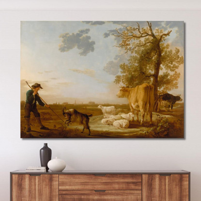 Paesaggio Con Bestiame Aelbert Cuyp acu20 quadro stampato su tela