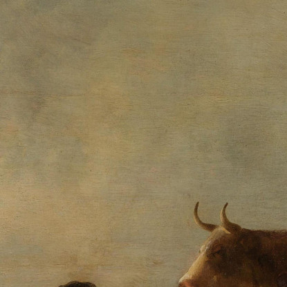 Paesaggio Fluviale Con Mucche Aelbert Cuyp acu38 quadro stampato su tela